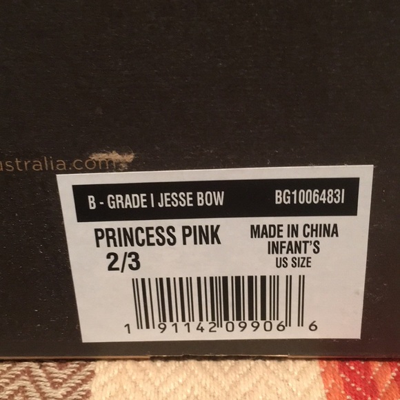 Ugg infant Jesse Bow Princess Pink Slip-ons - Picture 7 of 8
